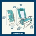 thumbnail image 6 of GCI Outdoor Bi-Fold Beach Chair Compact Low Profile Reclining Chair, Seafoam, 6 of 11