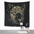 thumbnail image 2 of UFAEZU Pattern Muzzle Jaguar Wilderness Attentive Beast Wall Art Hanging Tapestry Home Decor for Living Room Bedroom Dorm 60x80 inch, 2 of 2