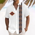 thumbnail image 2 of Hawaiian Shirt For Men, Men's Vintage Button Down Bowling Shirts Short Sleeve Summer Beach Shirt 2XL, 2 of 5