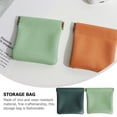 thumbnail image 3 of KAKOWELY 2Ud Bolsa Para Monedas Verde De Cuero PU Con De Para Almacenamiento Y Uso Diario, 3 of 5