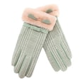 thumbnail image 4 of Mujeres térmicas guantes de invierno guantes cálidos de pantalla táctil para mujeres niñas de invierno usando-un tamaño Verde, 4 of 8