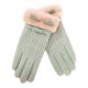 thumbnail image 3 of Guantes cálidos de invierno guantes de moda grueso de peluche guantes libre esquí a prueba Camping guantes de Verde, 3 of 9