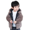 thumbnail image 4 of PINQI Kids Cartoon Snowsuit Toddler Boys Girls Winter Coat Bear Ears Hooded with Pocket Jacket Two 𝑺𝒊𝒅𝒆𝒅 Wear Thicken Windproof Zipper Warm Outwear, 4 of 6
