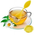 thumbnail image 4 of Leaf Tea Infuser for Tea Pot Mug Cup- Loose Tea Strainer Steeper for Fennel Tea Rooibos Tea Herbal Team Yellow Green Purple Orange Set 4, 4 of 5
