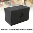 thumbnail image 4 of Caja de Almacenamento de Tarjetas, Dices Dice Bandeja Pu Cuero de Cierre Magnico se Adapta A 200 Tarjetas ccg Tarjetas Coleccionables Almacenamiento de Joyas 100+ Tarjetas de, 4 of 7