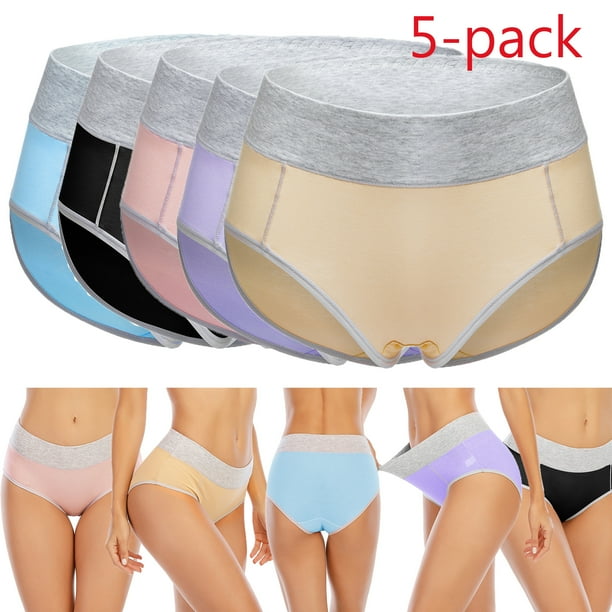 BAG WIZARD 5pack Full Coverage Underwear Cotton Bikini Women's