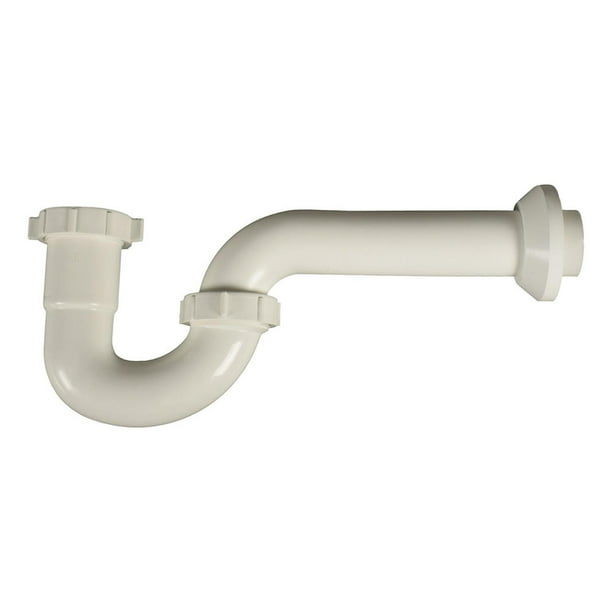 Pack De 2 Trampa Lavabo Fregadero Coflex 16X6.5 Cm Blanco