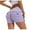Purple-02, variant on Women Pocket Shorts Cross High Waist Scrunch Butt Booty Workout Lifting Athletic Gym Bottoms White M