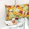 thumbnail image 6 of Kll Bees Honeycomb Pillow Covers Envelope Closure,Super Soft And Cozy Fuzzy Fleece Pillow Case Cover 14"X20", 6 of 9