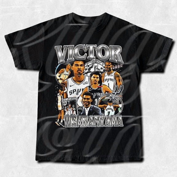 Victor Wembanyama Vintage Basketball T-Shirt: Unisex Cotton Tee