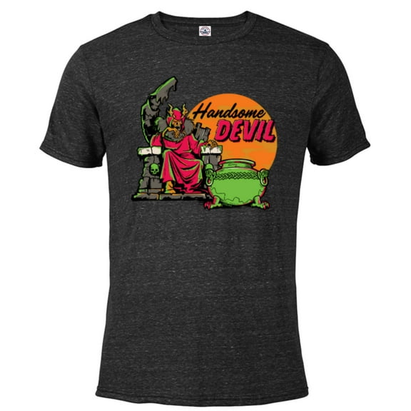 Disney 100 Villains Horned King The Black Cauldron Halloween - Short Sleeve Blended T-Shirt for Adults - Customized-Black Snow Heather