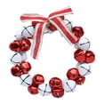 thumbnail image 2 of S SERENABLE Christmas Bell Garland Xmas Decoration Party Supplies Wall Hanging Ornament Artificial Wreath for Living Rooms Christmas Tree Red and Whte, 2 of 8