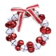 thumbnail image 2 of Guirnalda de campanas navideñas artificiales de 4 pulgadas para decoración navideña de puerta de entrada Rojo y blanco, 2 of 9