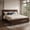 Chocolate, variant on Christopher Knight Home Queen Size Solid Bamboo Platform Bed Frame, Minimalist Design, Chocolate