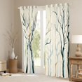 thumbnail image 3 of Homewish Vintage Branches Plant Black Out Curtains, Chic Stripes Abstract Curtains Pack of 2 (42x63 Each), Rustic Farmhouse Bedroom Curtains, Black Out Curtains Decor, 3 of 6