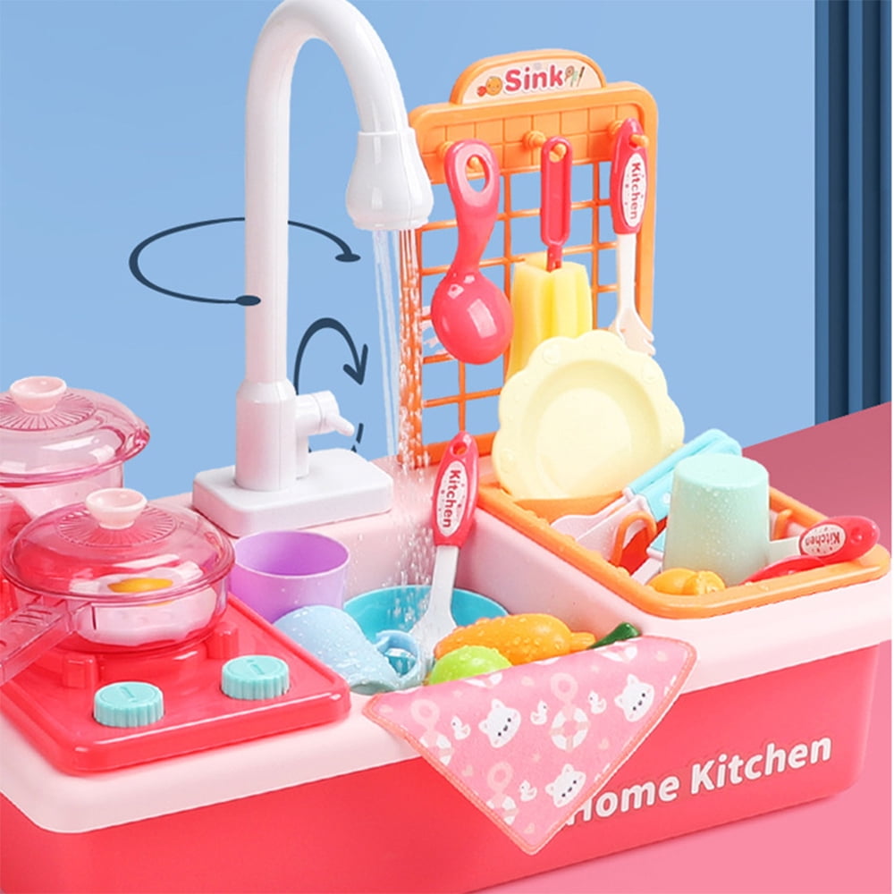 play kitchen set with running water