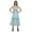 Light Blue, variant on Moomaya Solid Sleeveless Long Maxi Dress Spaghetti Straps With Lace Trim