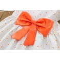 thumbnail image 6 of Toddler Kids Baby Girls Casual Bowknot Polka Print Dress Party Princess Girls Overall Dress Casual Summer Dresses For Girl 2024, 6 of 9