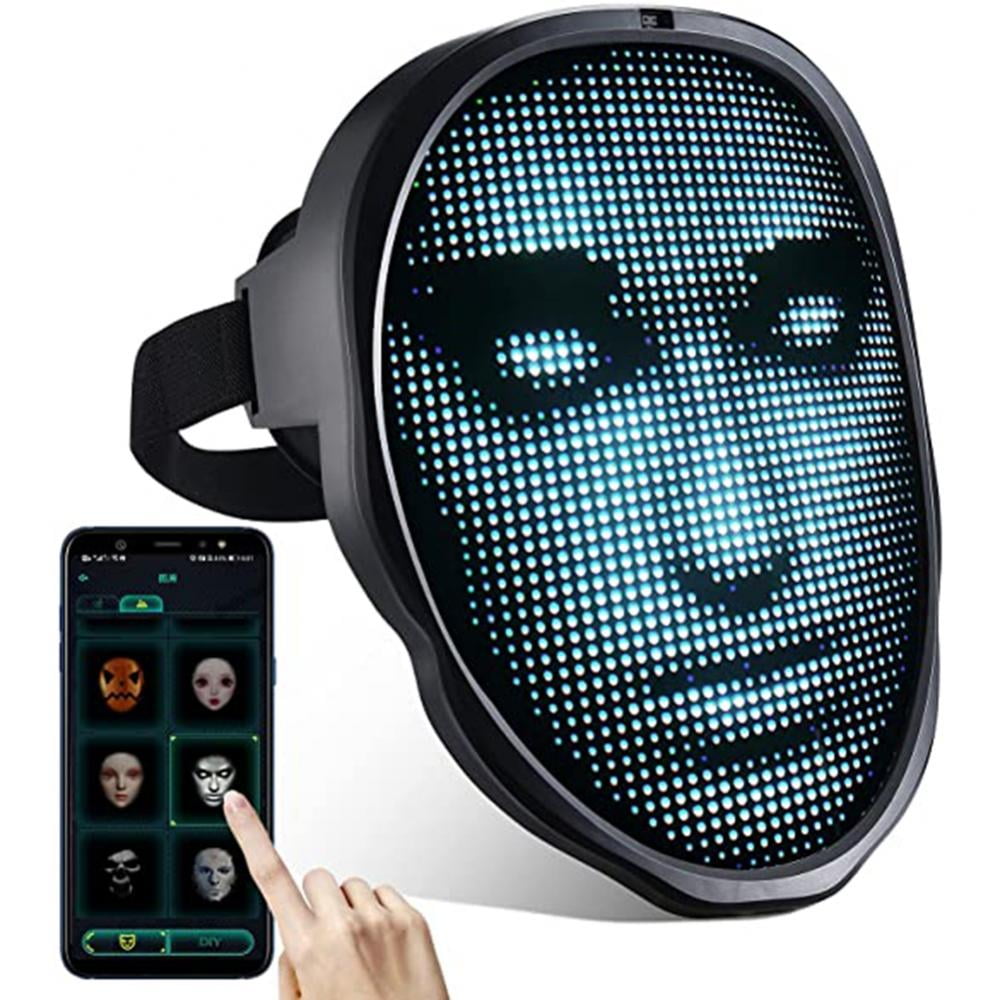 Wearable Spooky Face LED FRIGHT LITE LIGHT EFFECT FX Halloween Costume Accessory 