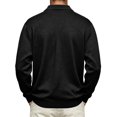 thumbnail image 5 of Mens Polo Shirts Long Sleeve Button Down Collar Casual Golf Shirt Breathable Basic Solid Color Loose Tops, L, 5 of 6