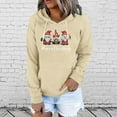 thumbnail image 2 of Long Sleeve Shirts for Women Trendy Women's Fashion Casual Printed Long Sleeve Blouse Hooded Pullover Tops Sweatshirt Camiseta Mujer, 2 of 5