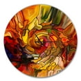 thumbnail image 1 of Designart 'Illusions of Stained Glass ' Modern wall clock, 1 of 5