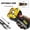 Gold, variant on Ohmyroo Five-Core High Power LED Flashlight USB Rechargeable Portable Searchlight With COB Side Light