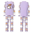 thumbnail image 4 of Halloween Family Pajamas Set Long Sleeve Crew Neck, Soft Matching Halloween Pajamas with Ghost Pumpkin Candy Print, Cute Family Halloween Pajama Set Sleepwear, 4 of 4