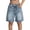 Light Blue, variant on Ticikt Girls Denim Shorts, High Waisted Acid Wash Jean Shorts for Kids 7-12Y, Summer Casual 5 Inch Inseam Shorts,Light Blue