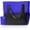 Blue, variant on Shoulder Canvas Tote Bag - Black