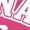 Hot Pink, variant on Daytona Beach 1876 Women's V-Neck T-Shirt