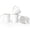 White Dots, variant on Famiware Eden 4-Piece 14oz Coffee Mugs Set, White Stripes