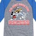 thumbnail image 3 of Disney - I'm Just Here For Recess - Toddler & Youth Raglan Graphic T-Shirt, 3 of 4