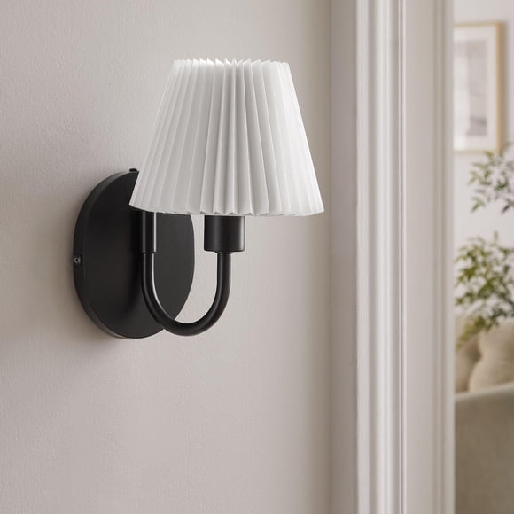 Lámpara de pared Modway Wave, 16 x 19 x 22 cm, color negro moderno