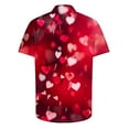 thumbnail image 4 of BiZtdJrK Sales Prime Mens Tshirts, 2025 Valentines Day Gift Fashion Printed Dressy Turndown Collar Tshirt Vacation Beach Blouses Multicolor S, 4 of 6