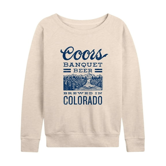Coors Banquet - Coors Banquet Beer Colorado - Women's French Terry Long Sleeve Shirt