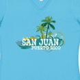 thumbnail image 4 of Inktastic San Juan Puerto Rico Women's V-Neck T-Shirt, 4 of 5