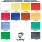 Van Gogh Watercolor Paint Set, Plastic Pocketbox, 12x10ml General Selection