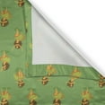 thumbnail image 6 of Ambesonne Hawaii Valance & Curtain, Traditional Dancing Ladies, 55"x45", Chocolate Green and Orange, 6 of 7