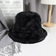 thumbnail image 3 of Gorro de pescador peludo de invierno para mujer, gorro de pescador más cálido para niñas, 3 of 5