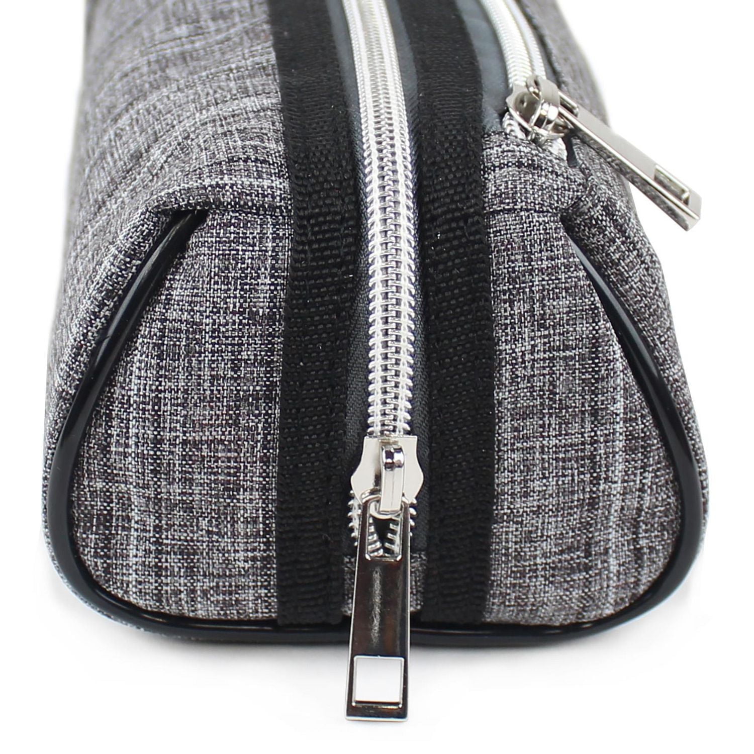 Pen + Gear Textured Pencil Pouch in Grey with White and Black Pattern