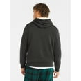 thumbnail image 3 of No Boundaries Men's & Big Men's High Pile Fleece Faux Shearling Lined Fleece Hoodie Sweatshirt, Sizes XS-5XL, 3 of 5