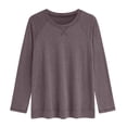 thumbnail image 3 of SUNBS Long Sleeve Shirts for Women Casual Work Tops Crewneck Blouses Loose Fit Clothes Trendy, 3 of 9