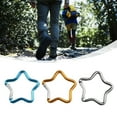 thumbnail image 7 of 3Pcs Carabiner Clips Star Spring Hook Keyring Camping Karabiner Random Color, 7 of 7