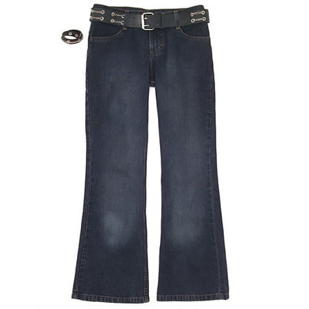 Riders - Girl's Totally Cool Belted Hipster Jeans