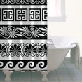 thumbnail image 5 of Vintage Earth Tone Boho Shower Curtain 36x72 Inches Bathroom Decor Quick-Dry Polyester with Plastic Ring Hangers, 5 of 5
