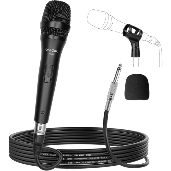 Micrófono OneOdio ON55 Vocal Con Cable XLR de 16.4 Pies y Clips de Micrófono