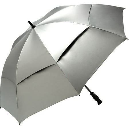 Shedrays Upf50 Vented Golf Umbrella, Sil