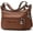 Brown, variant on CoCopeaunts Soft Faux Leather Shoulder Bag for Women Multi Pocket Handbag Waterproof Crossbody Bag Large Capacity Purse