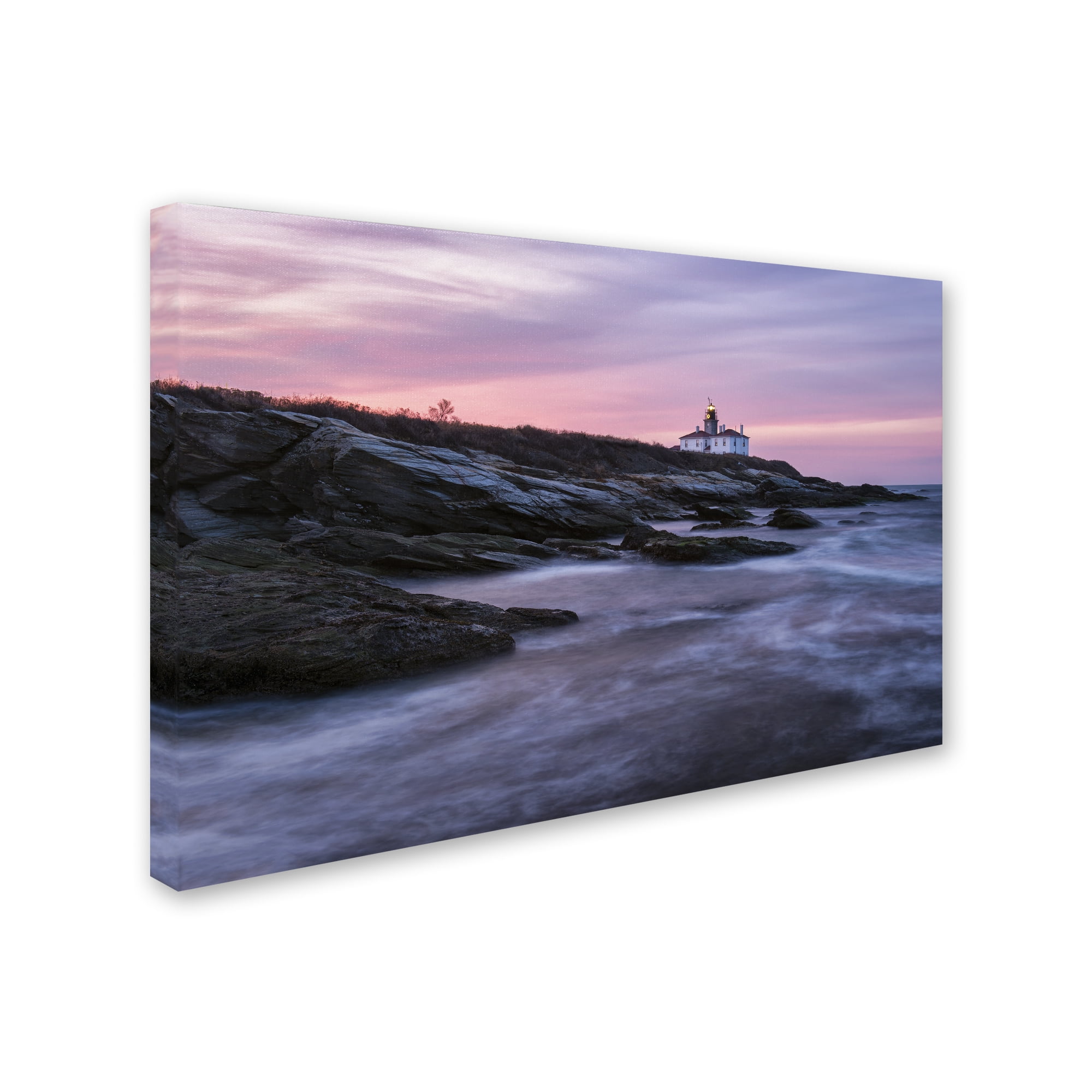 Trademark Fine Art "Dawn at Beavertail" Canvas Art by Michael Blanchette Photography
